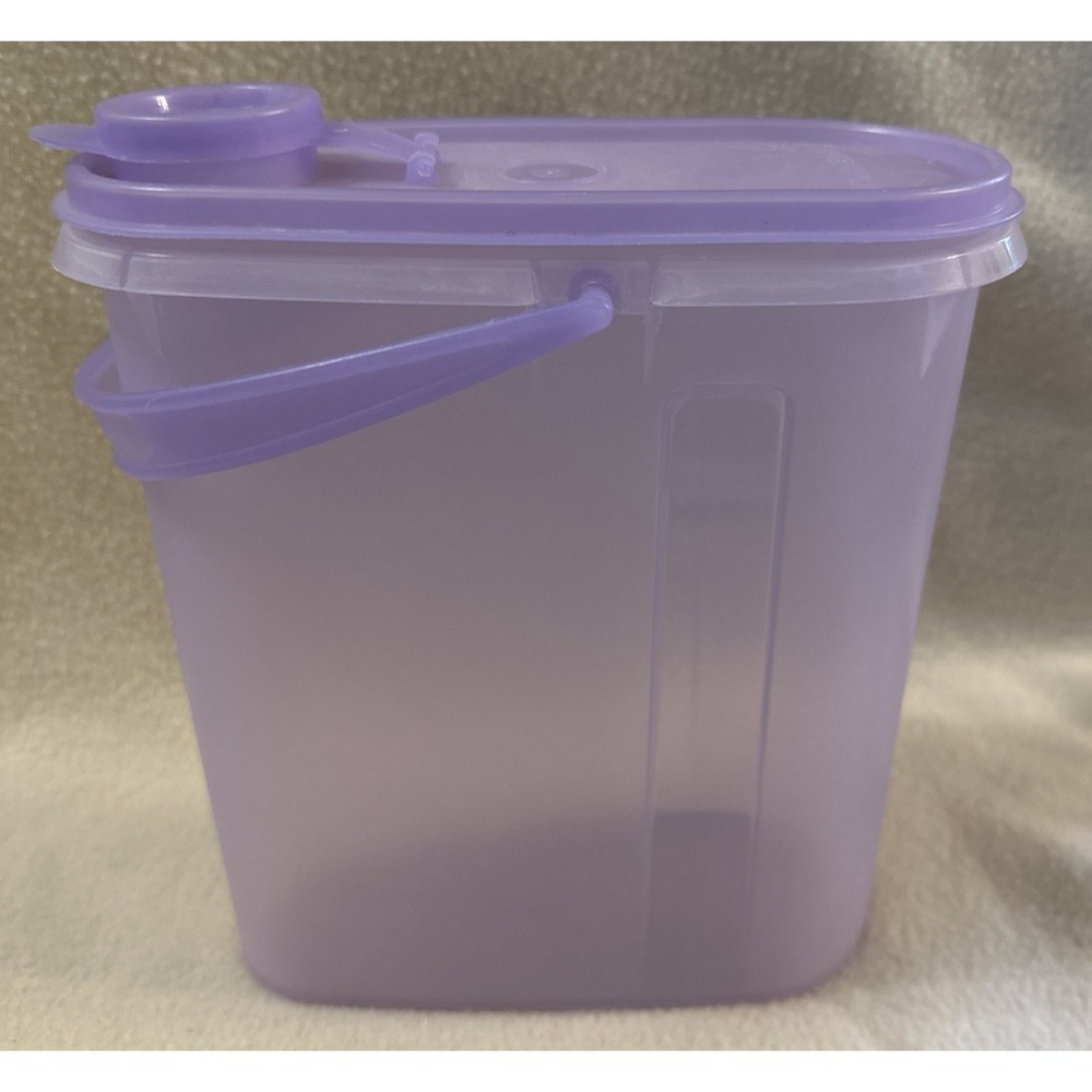 Tupperware Modular Mates Oval Pour-All Seal Container Lavender w/ Lid 587-3